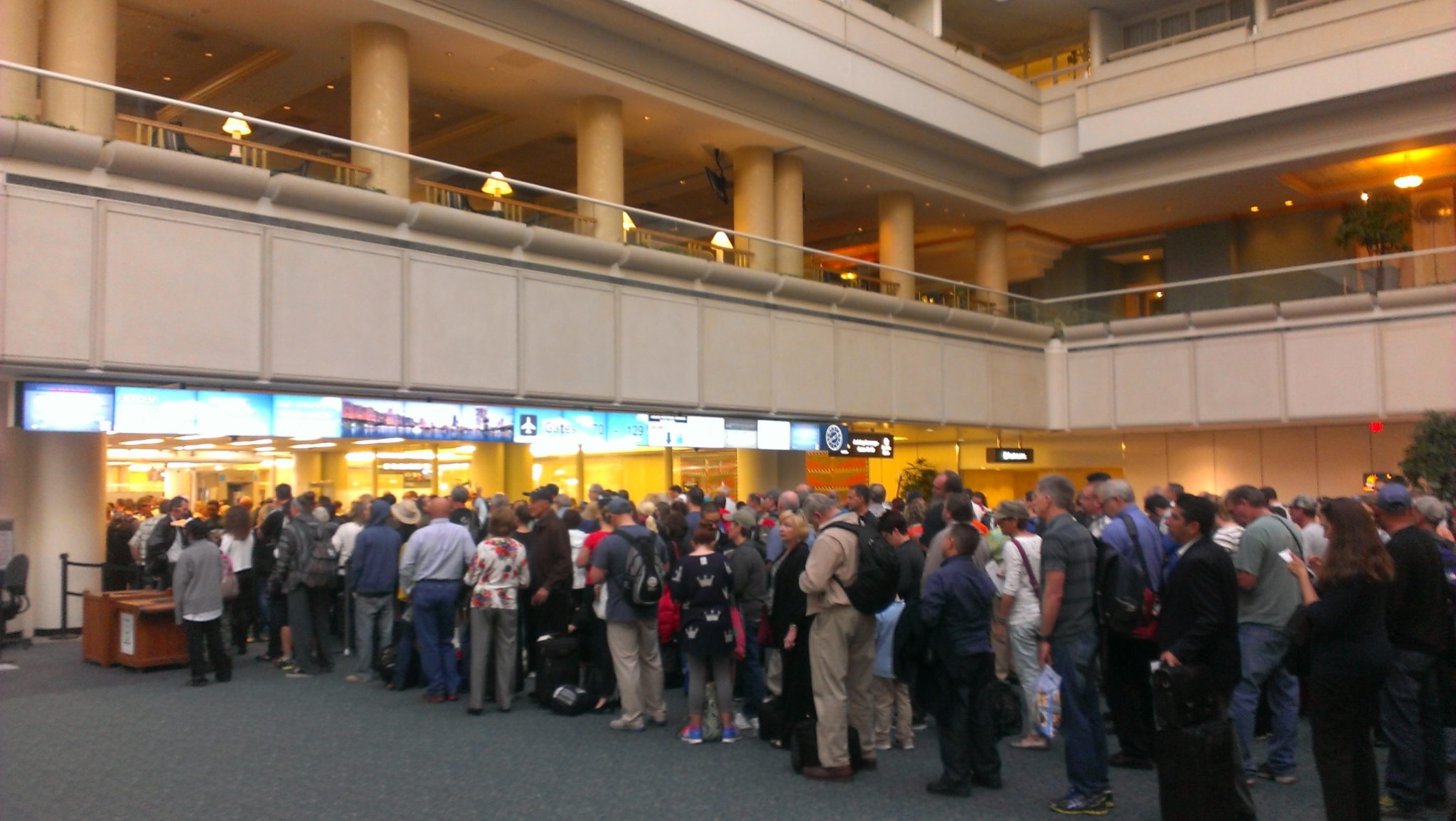 Lines at Orlando Airport