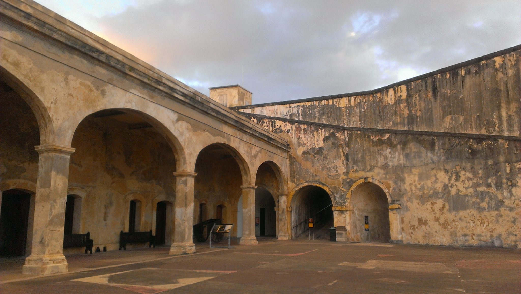 San Juan Puerto Rico Castillo de San Cristóbal courtyard