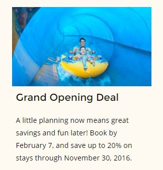 Great Wolf Lodge Southern California grand opening discount