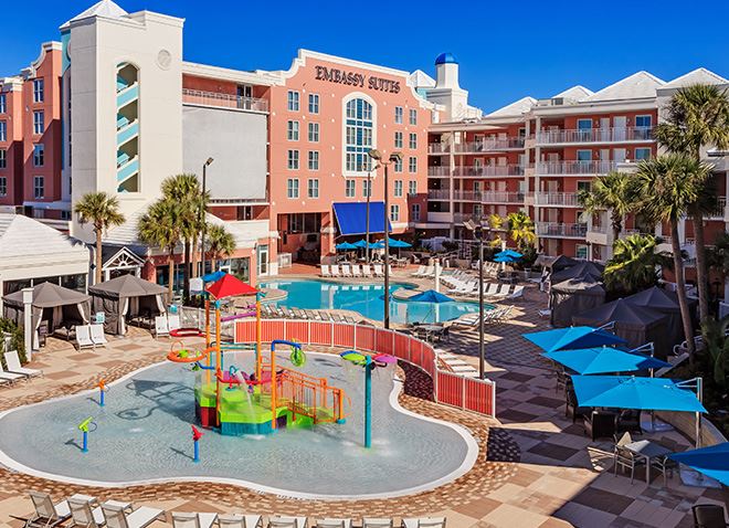Embassy Suites Orlando pool deck