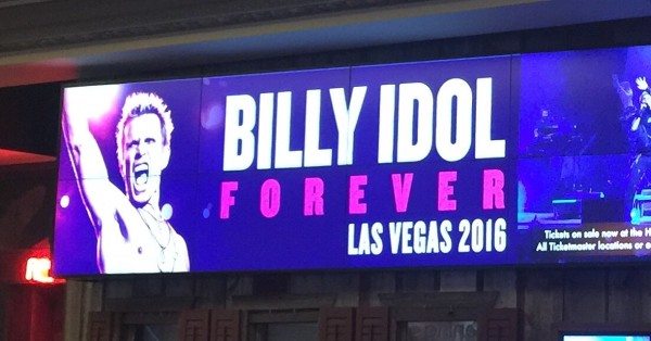 Billy Idol Forever at House of Blues sign