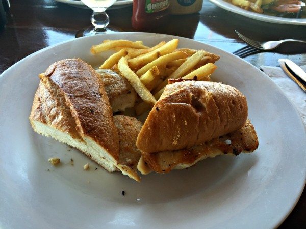 Worldmark by Wyndham Coral Baja Mama Mia's restaurant chicken sandwich