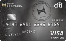 Citibank Hilton HHonors Reserve credit card