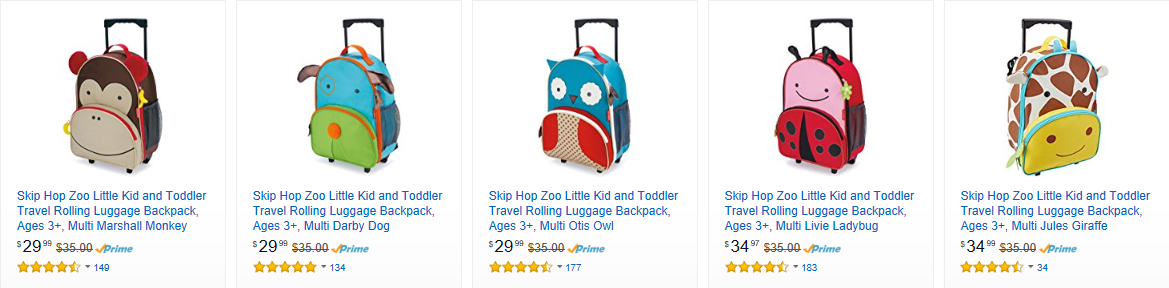 SkipHop Amazon best travel suitcase for kids