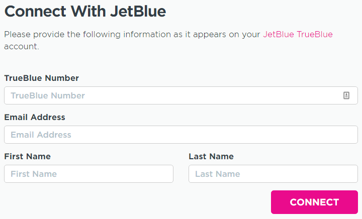 JetBlue Lyft partnership enter JetBlue info