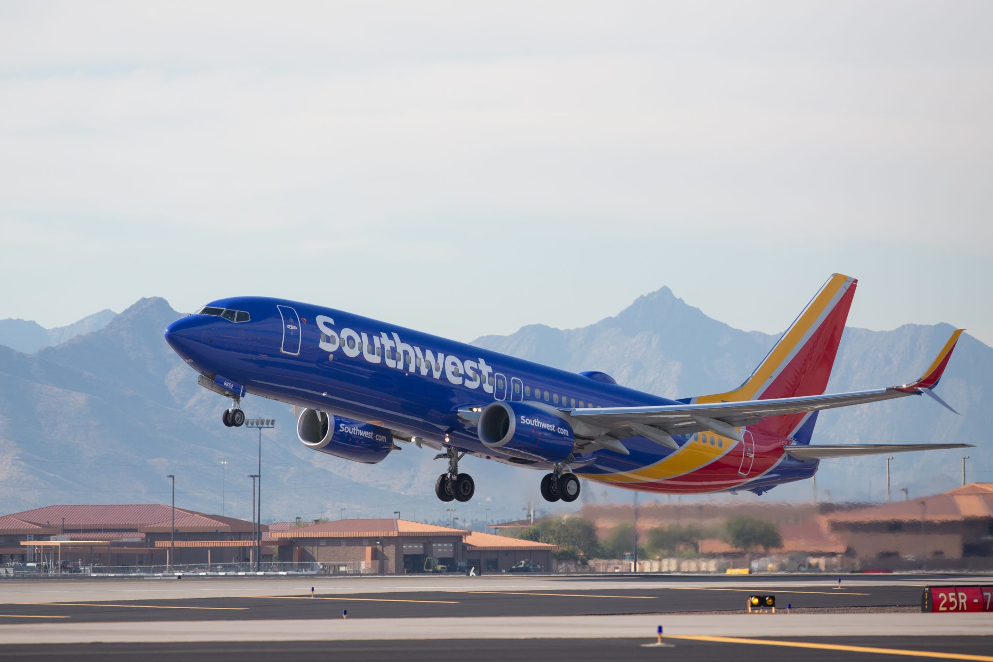 A Southwest Airlines Boeing 737 Takes Off