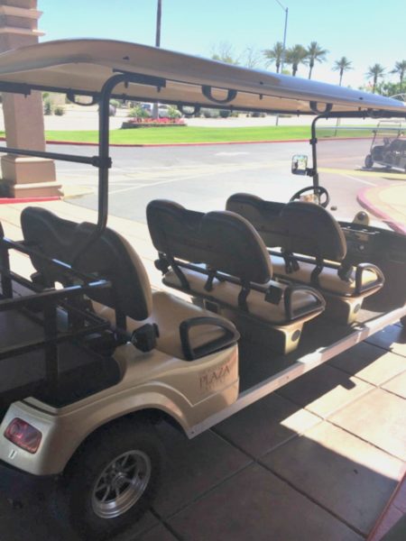 Scottsdale Plaza Resort golf cart