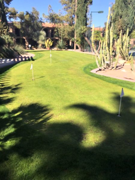 Scottsdale Plaza Resort putting green