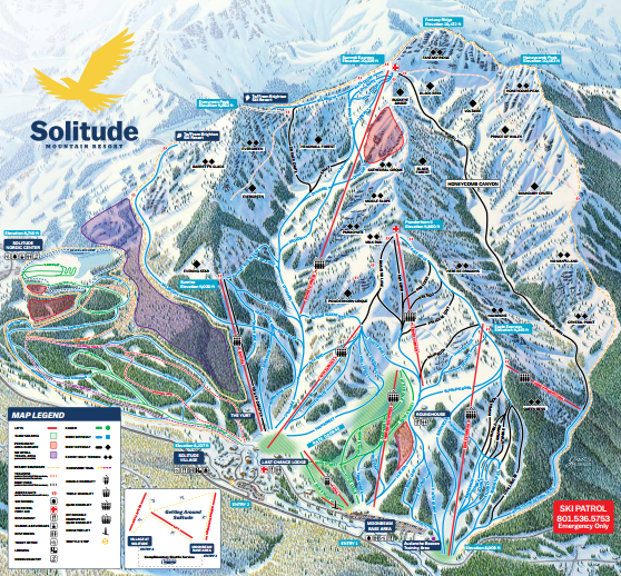 Solitude Mountain Resort trail map