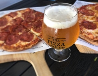 The Pizza Press pizza and beer