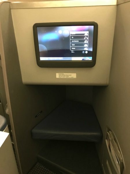 American Airlines Business Class A330 CLT-BCN in flight entertainment