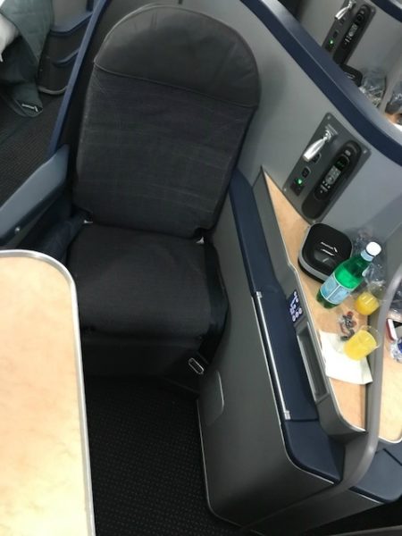 American Airlines Business Class A330 CLT-BCN seat