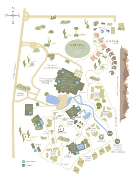 Hyatt Miraval Resort map