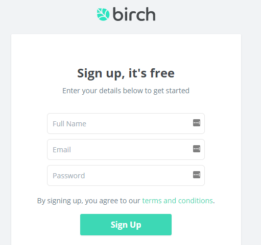 Birch Finance review sign up