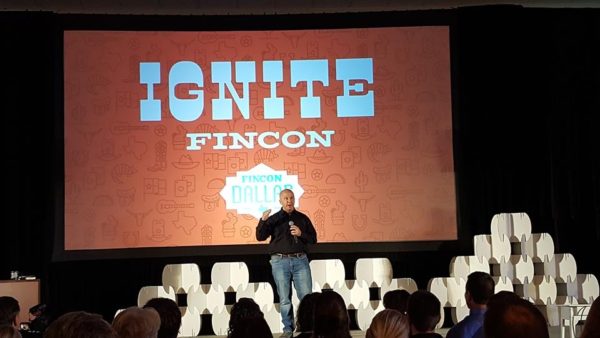 FinCon Ignite 2017 Lee on stage