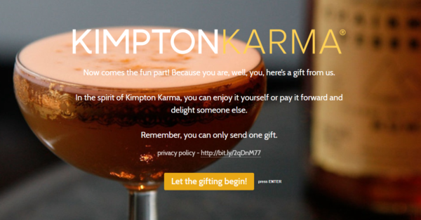 Kimpton Karma Surprise cocktail home page
