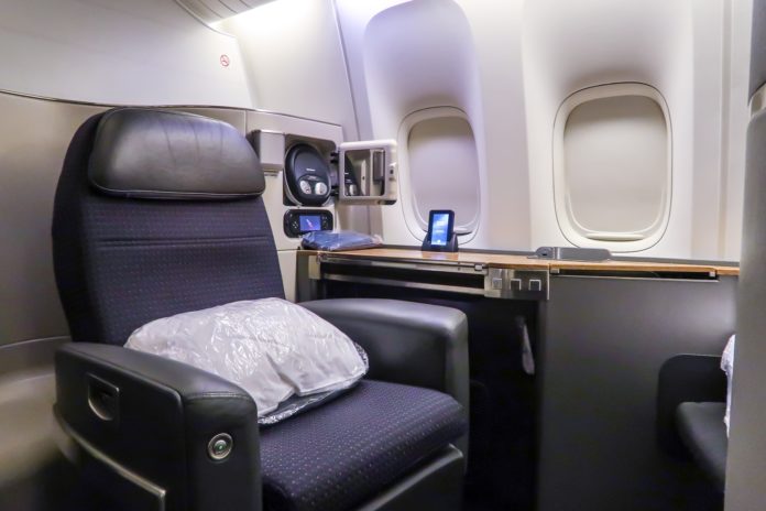 American Airlines First Class Seat