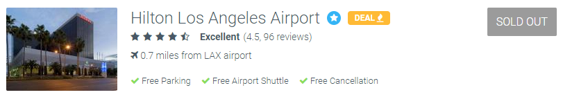 How to Save Money on Airport Parking Hilton Los Angeles Airport sold out at ParkSleepFly