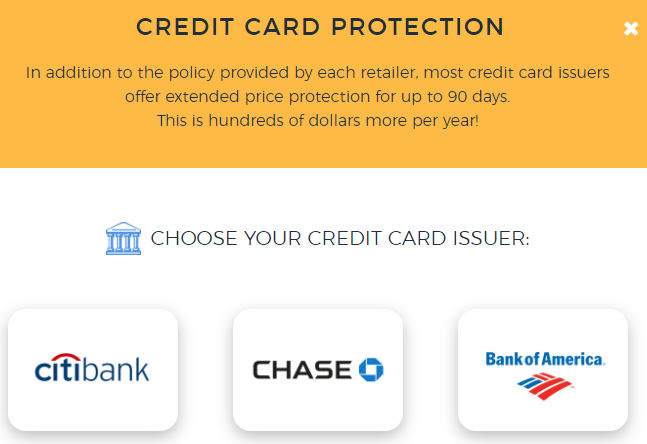 Earny credit card protection