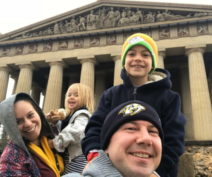 Parthenon Visit Music 2018-01 Huffman family