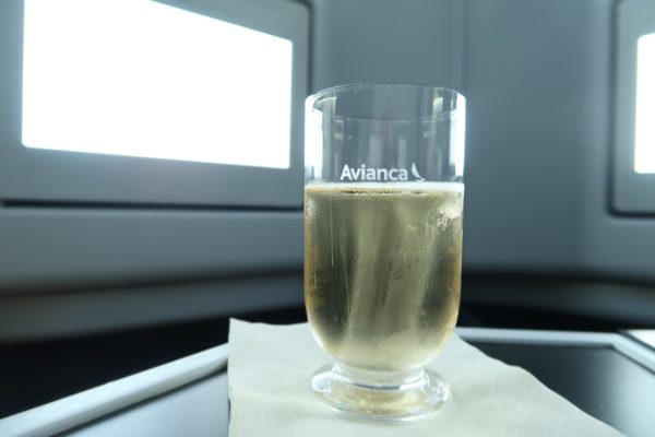 LAX to Bogota avianca Champagne