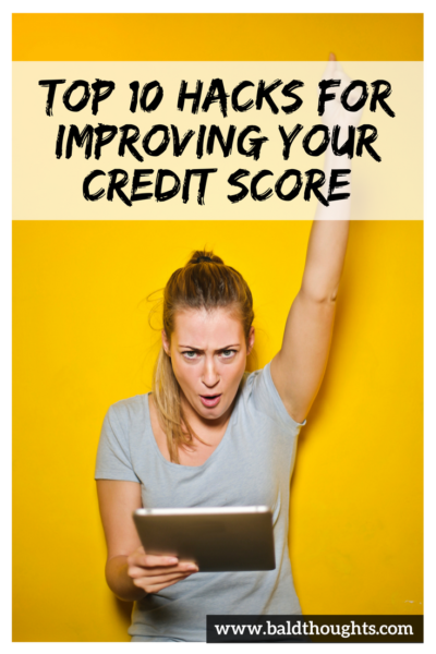 MoneyTips.com top 10 hacks for improving credit score emotion - Pinterest