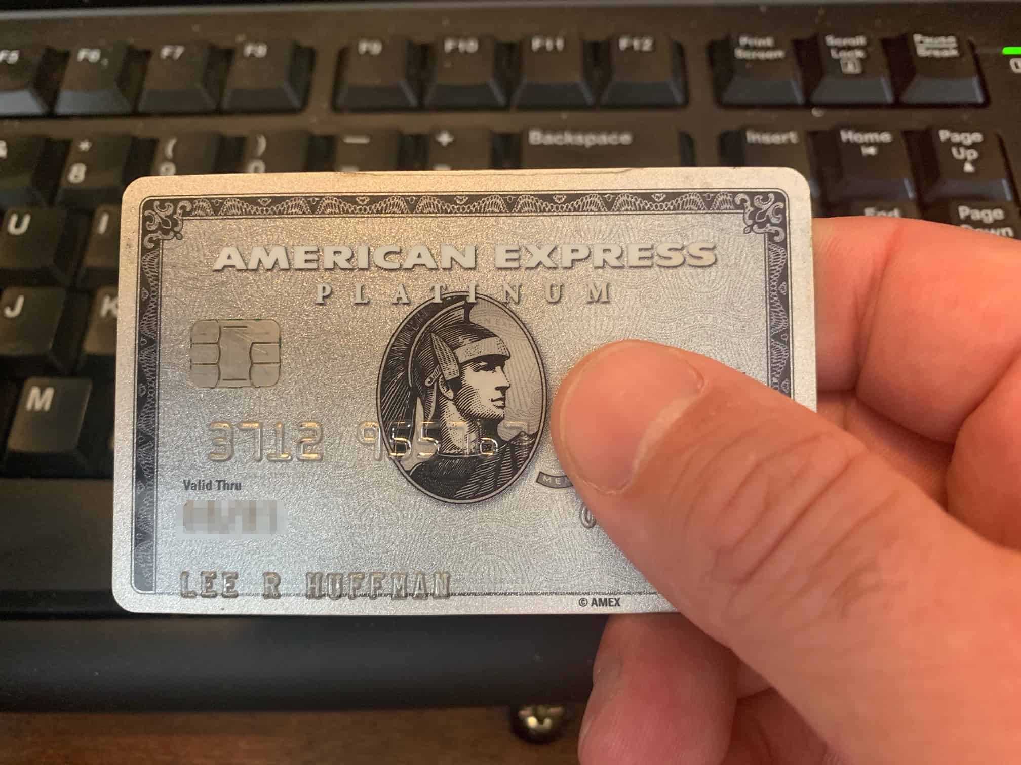 American Express Platinum credit card Lee