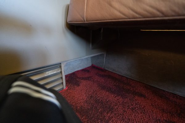 a red carpet on a floor