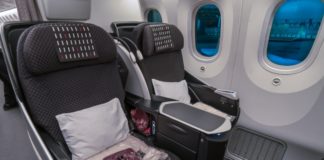 Japan Airlines Business Class Seat