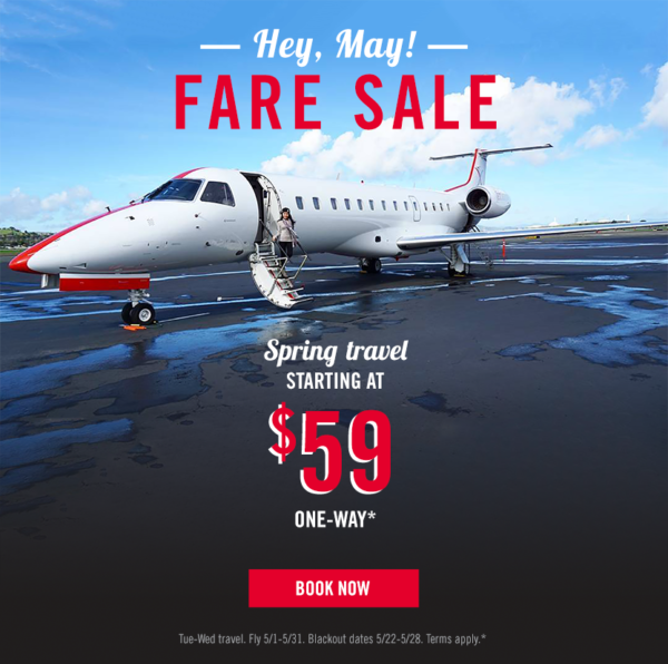 JetSuiteX Fare Sale May 2019