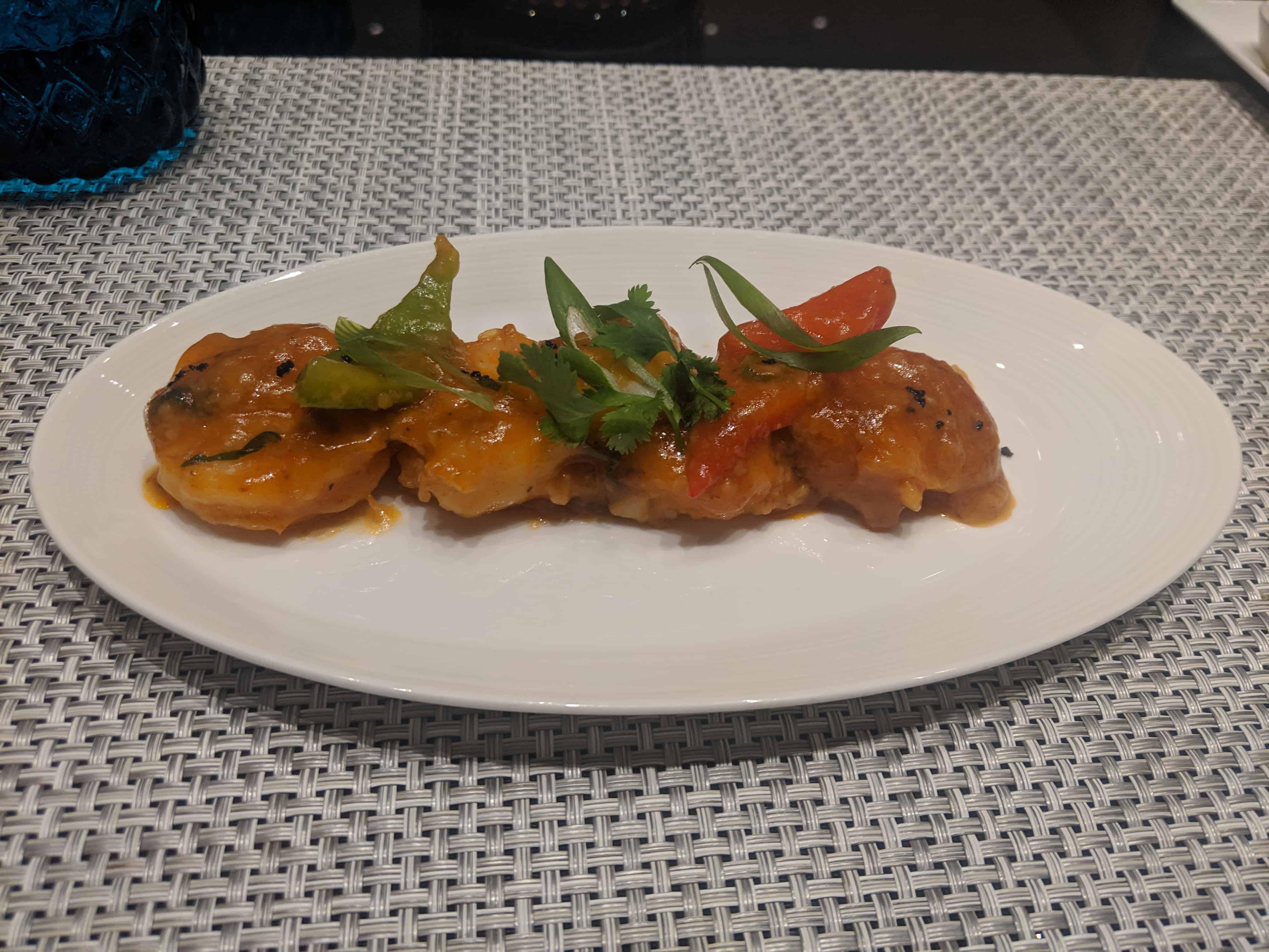 Al Safwa First Class Lounge review appetizer