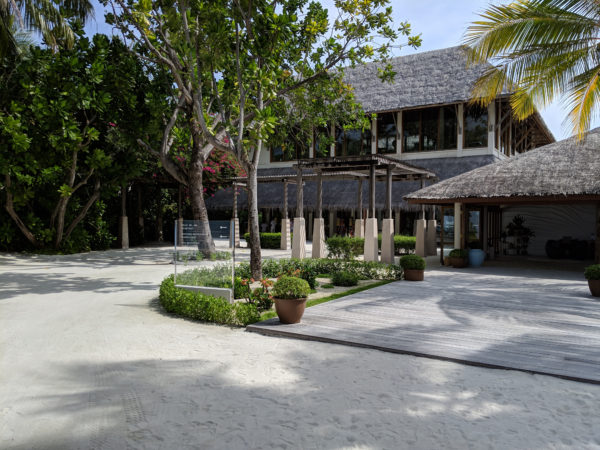 Conrad Maldives Review reception lobby