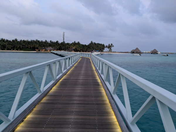 Conrad Maldives Review walkway 