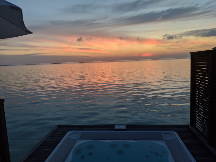 Conrad Maldives Rangali Island sunset