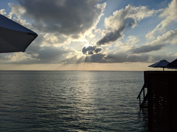 Conrad Maldives Review sunset