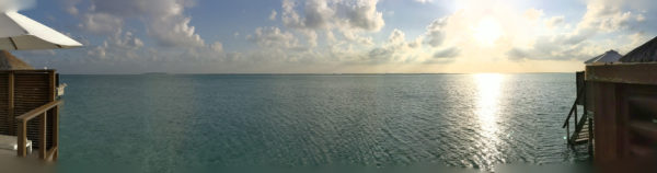 Conrad Maldives Review water villa panorama