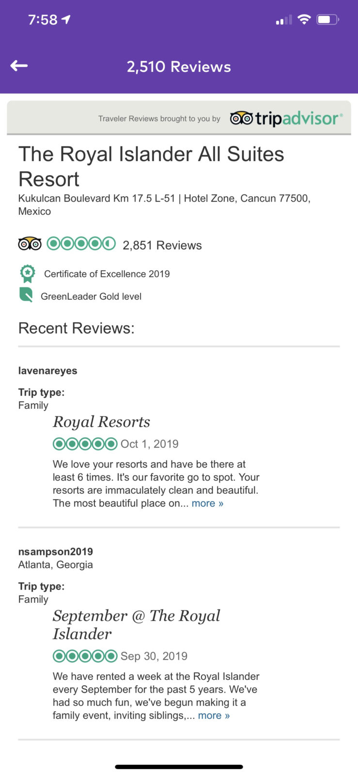 Dosh Cancun TripAdvisor reviews
