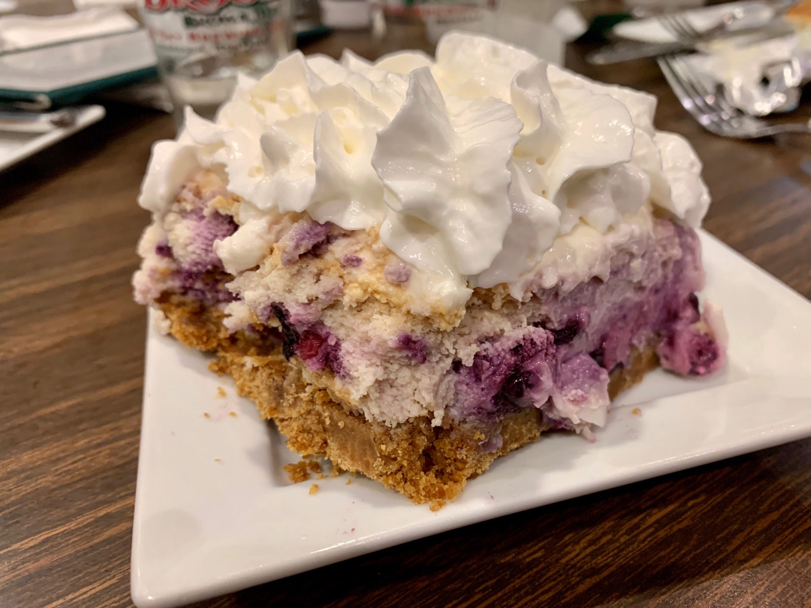 West Yellowstone food tour Bullwinkle Saloon huckleberry cheesecake