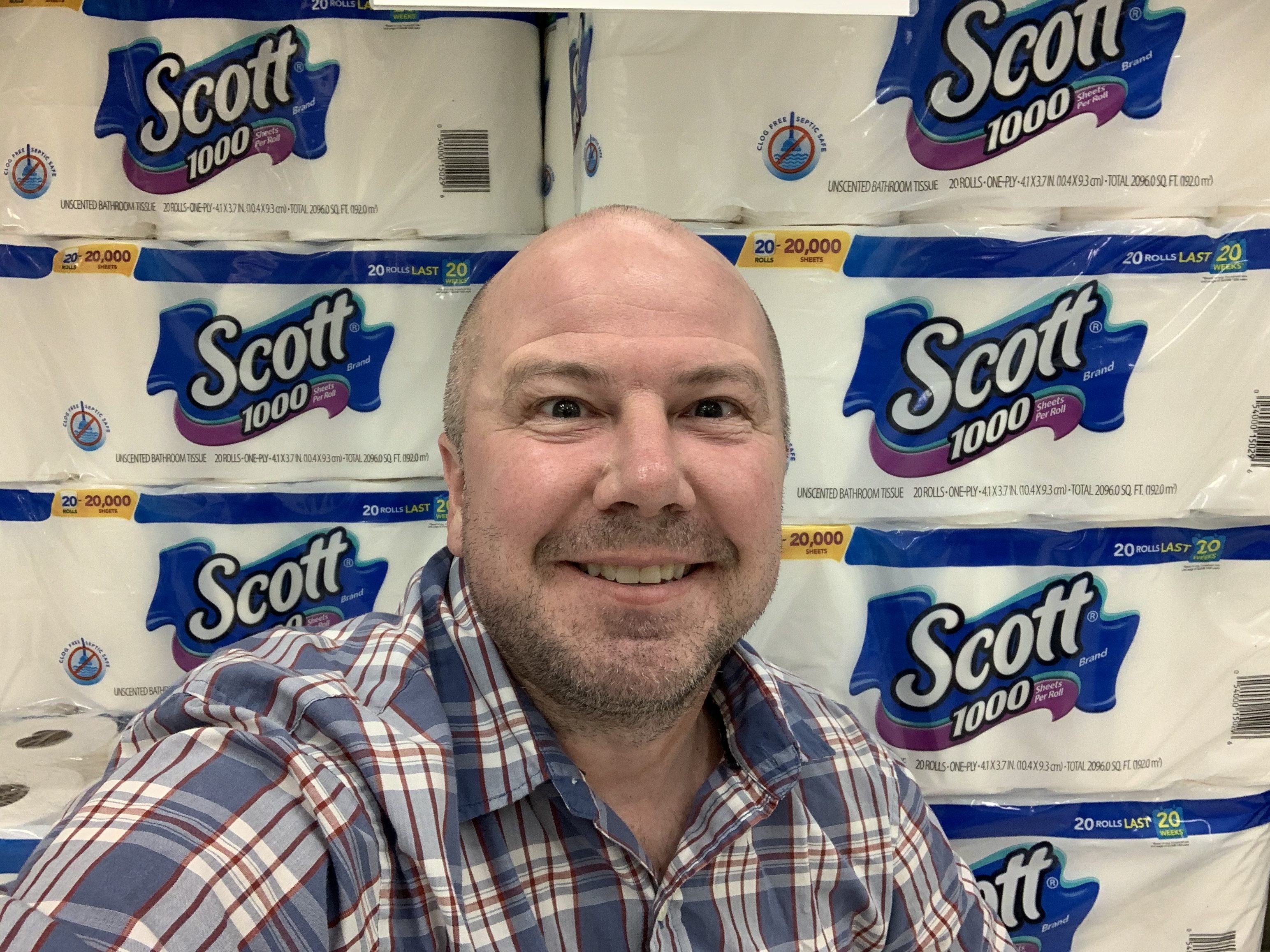 Target toilet paper aisle Lee April 2020