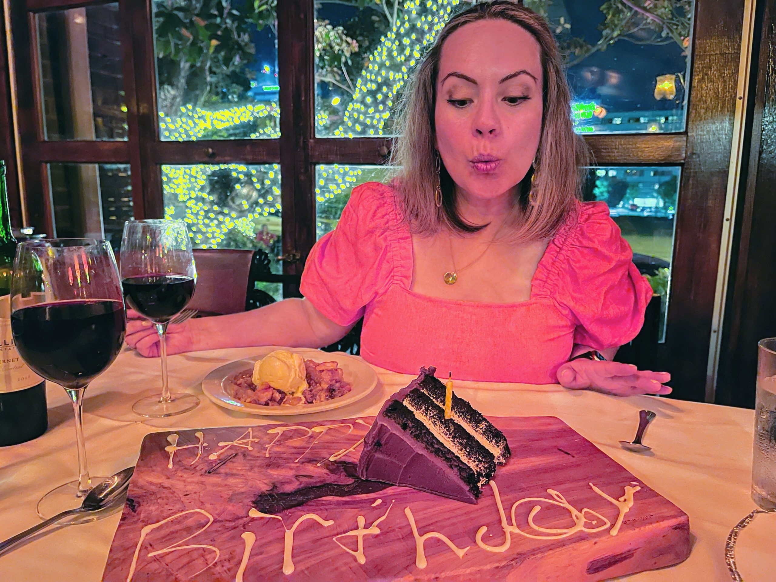 Jimmy Kelly's Steakhouse - Anna birthday dinner and cake