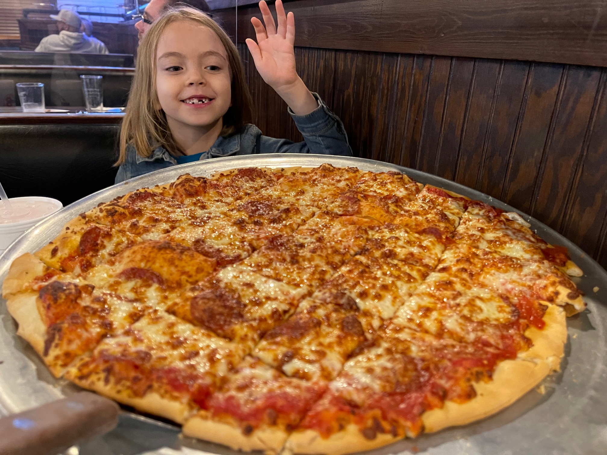 Best things to do in Bowling Green with kids. Mister B's Pizza & Wings thin crust pepperoni pizza Scarlett