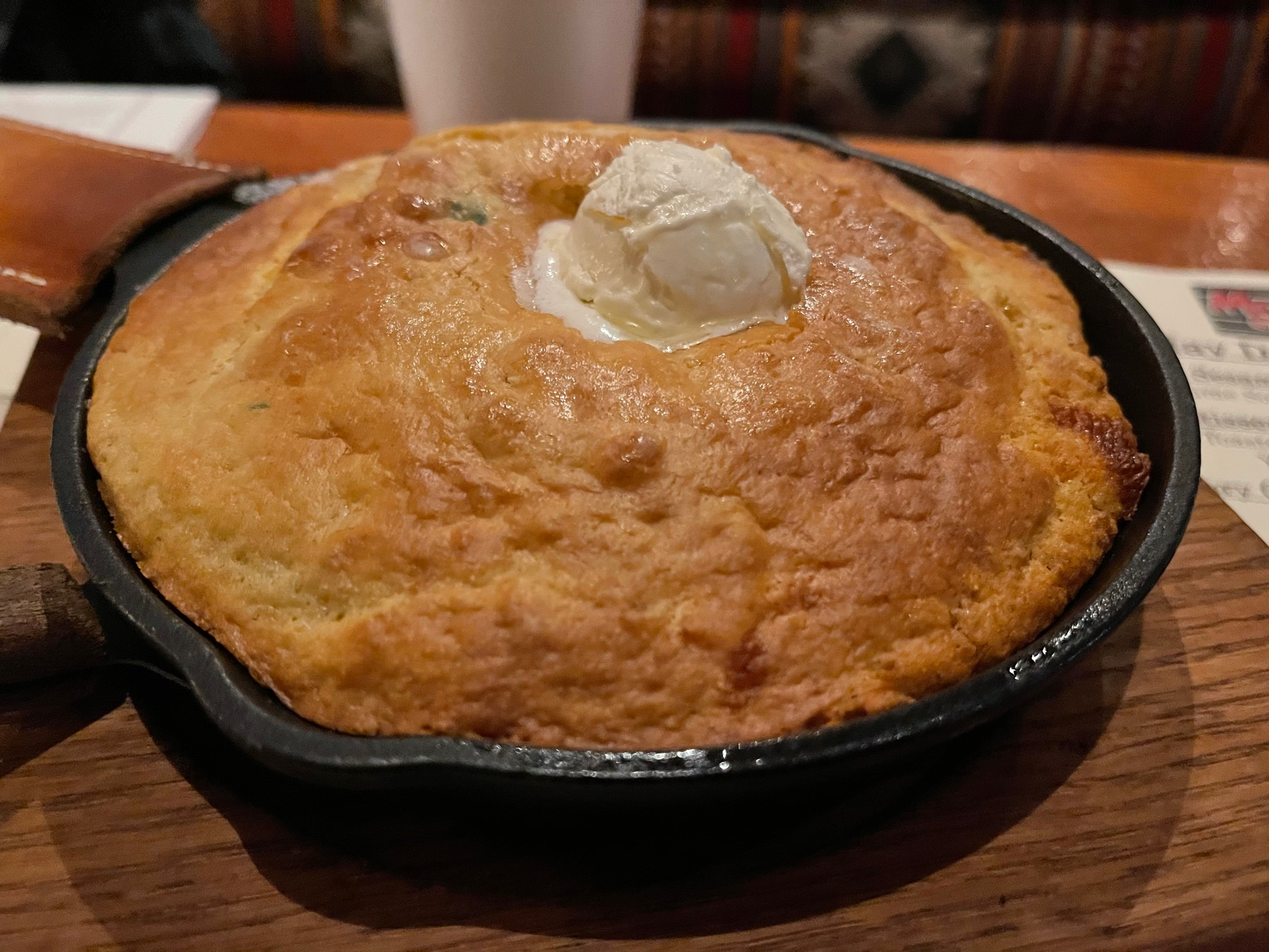 Foodie Tour of Bowling Green. Montana Grille skillet jalapeno corn bread