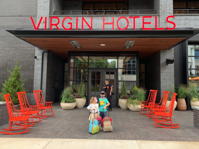 Virgin Hotels Nashville entrance July 2020