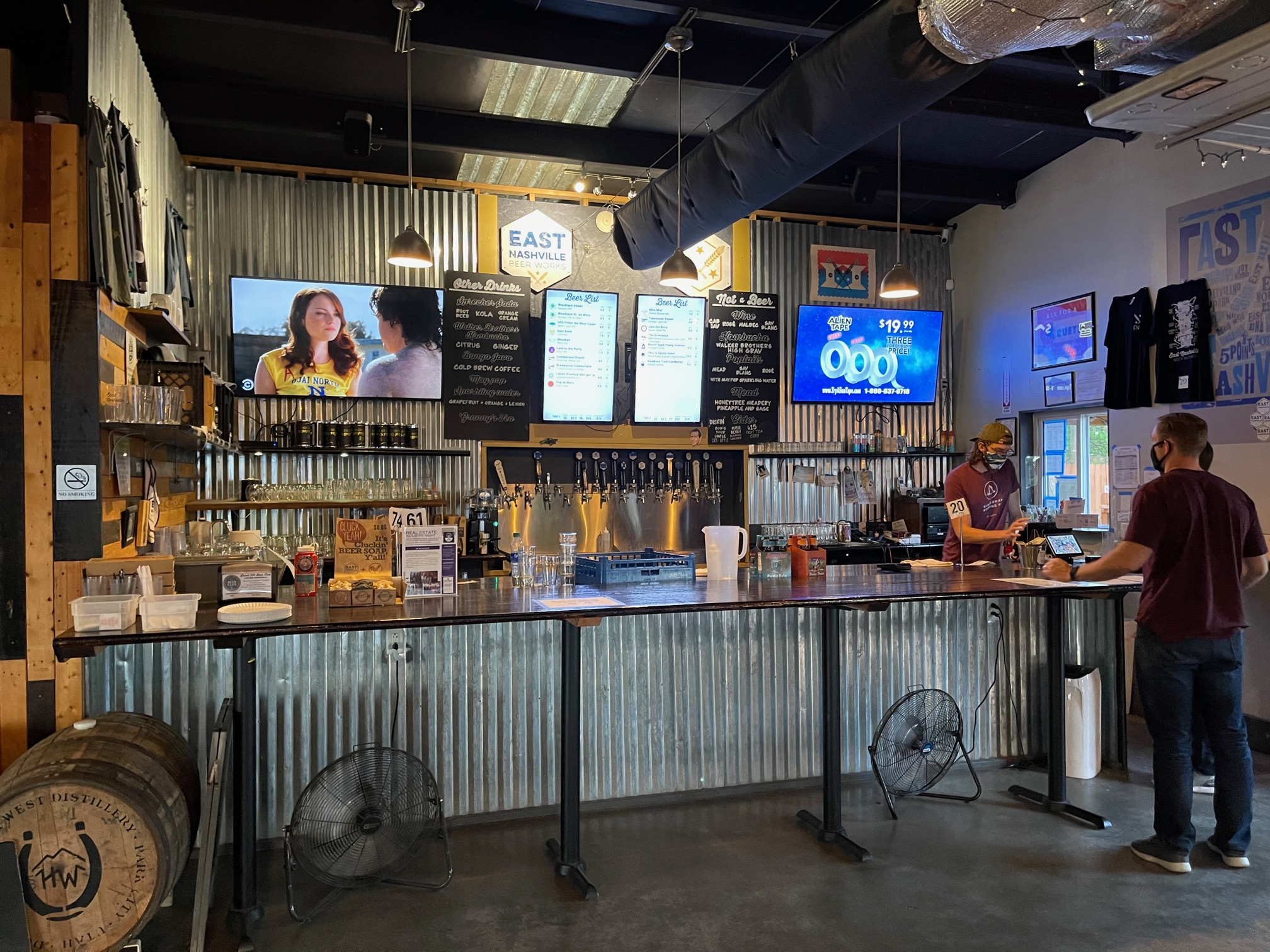 East Nashville Beer Works order food and drinks
