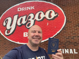 Yazoo Brewing logo with Hop Passport