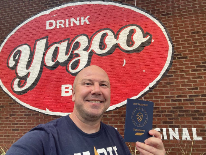 Yazoo Brewing logo with Hop Passport