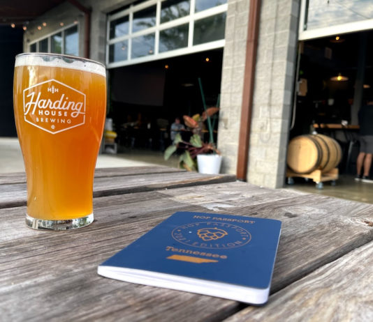 Hop Passport - Harding House Brewing in Nashville - beer and passport
