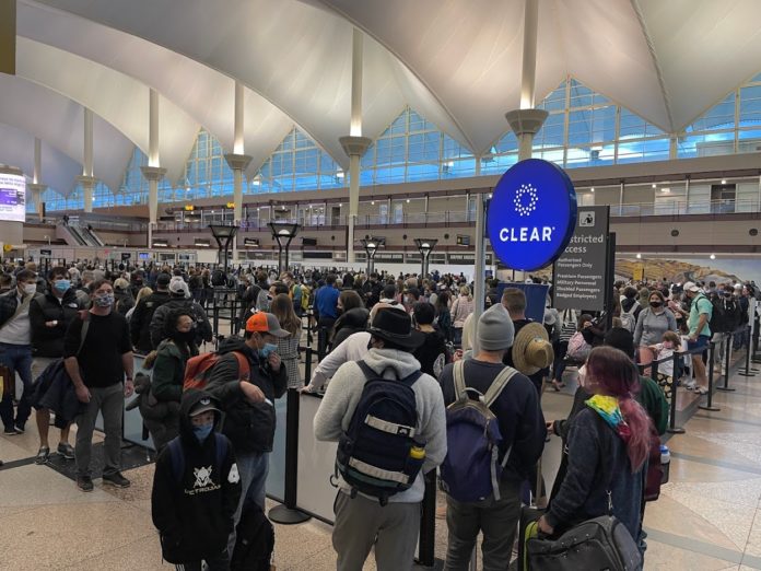 Denver airport security lines