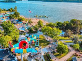 Nashville Shores water park and Percy Priest Lake