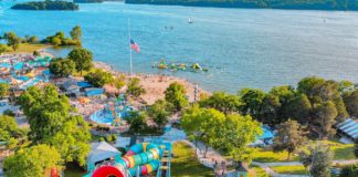 Nashville Shores water park and Percy Priest Lake